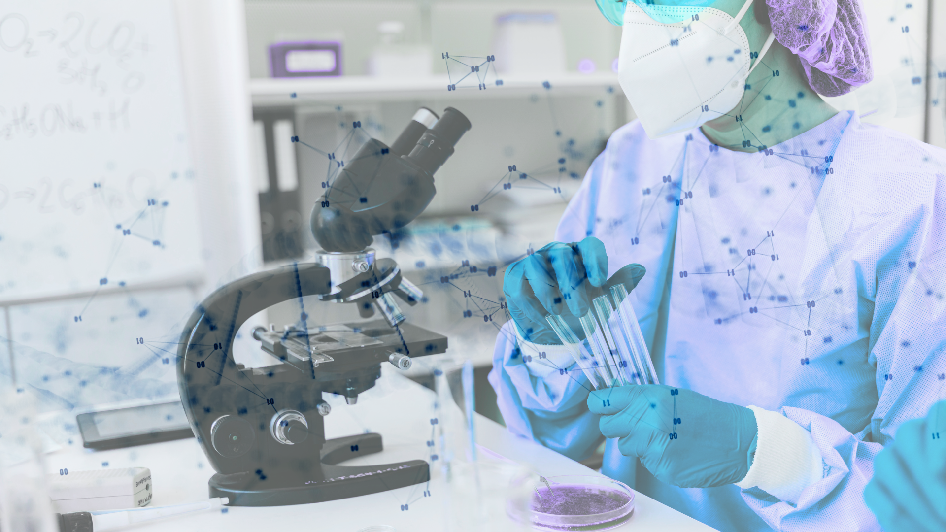 Lab technician conducting a MSAC funded diagnostic test